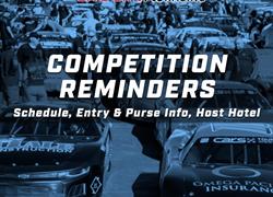 All American Speedway May 10 - Competition Reminders and Resources