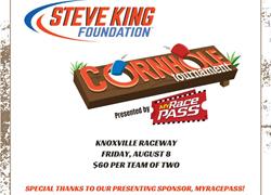 Steve King Foundation Cornhole Tou