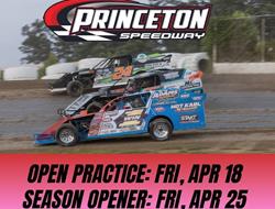 Open practice Friday, April 18th and Season Opener