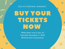 Tickets for the 2022 81 Speedway Banquet are now a