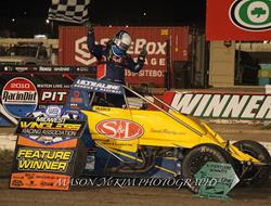 Burks Blasts To 9th All-Time Victory in USAC MWRA