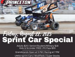 Friday, Aug 22 - Sprint Cars plus full night of WI