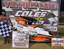 Parker Jones Joins POWRi IMRA Victory Lane at Cole