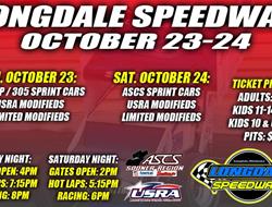 ASCS Sooner Region Tackling Longdale Speedway This