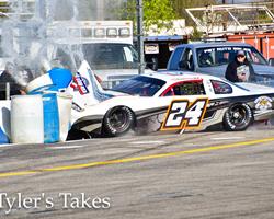 Latham Overcomes Qualifying Crash to Win Latemodel Feature