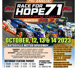 7th ANNUAL RACE FOR HOPE 71 - OCTOBER 12-13-14, 2023 -$10K TO WIN