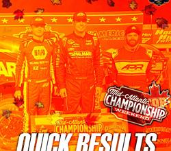 MID-ATLANTIC CHAMPIONSHIP NIGHT NO. 2 RESULTS SUMMARY – GEORGETOW