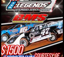 TITAN LEGENDS LATE MODELS INVADE BATESVILLE MOTOR SPEEDWAY-SATURD