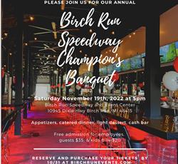 Birch Run Speedway’s Annual Champion’s Banquet