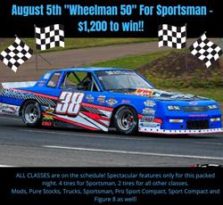 Wheelman 50- August 5th