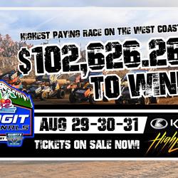 $102,626.26 TO WIN! HIGHEST PAYING RACE ON THE WEST COAST!