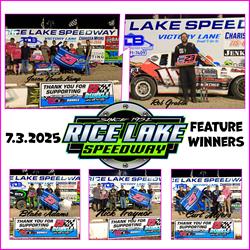 VandeKamp Tops K-Runk Memorial at Rice Lake Speedway