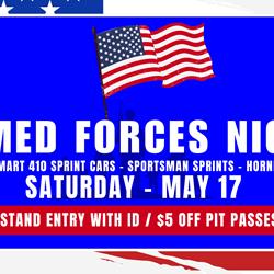 ARMED FORCES NIGHT $5 ENTRY WITH MILITARY I.D.