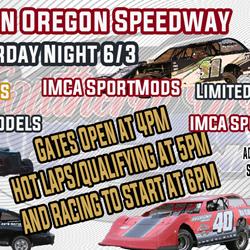 Southern Oregon Speedway is THE PLACE TO BE tomorrow night 6.3