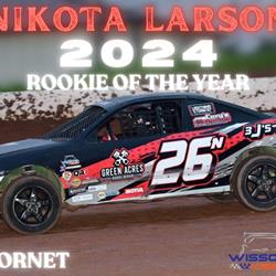 LARSON LANDS WISSOTA HORNET ROOKIE HONORS