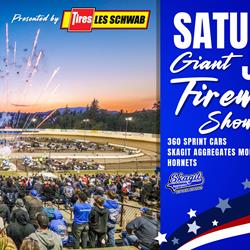 GIANT FIREWORKS SHOW - SATURDAY JULY 6 Presented by Les Schwab Ti
