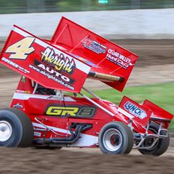 Pokorski nets podium showing in PDTR 360 Sprint Car appearance
