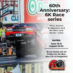 60th Anniversary $6,000 to Win Events in 2025