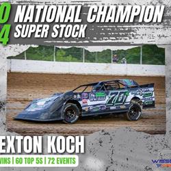 KOCH CAPTURES FIRST WISSOTA SUPER STOCK NATIONAL TITLE AFTER DOMI