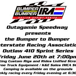 IRA Outlaw 410 Sprints return to Outagamie Speedway