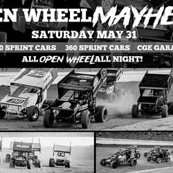 OPEN WHEEL MAYHEM - MAY 31