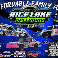 USRA Late Models at Rice Lake Speedway May 3rd