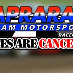 Race For Friday, Sept. 8th Cancelled
