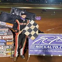 Kyle Amerson kicked of the USCS Powri 600 Labor Day Weekend witha win at I-75 Raceway on Friday night.