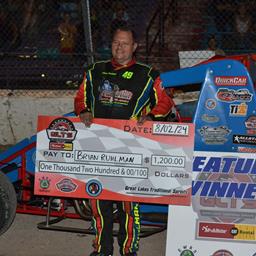 RUHLMAN WINS AT TRI CITY MOTOR SPEEDWAY