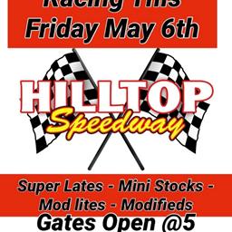 Just added for this Friday@ Hiiltop Speedway.