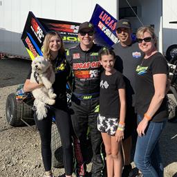 The Andreotti Family with the 7p Farrell Frameworks micro sprint for the last time at The Clay Cup Nationals in Washington