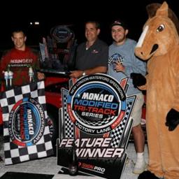 Cashing In: Matt Hirschman Scores $18K Payday With Monaco Modified Tri-Track Win At Waterford
