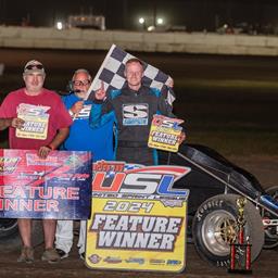 Sherrell wins USL thriller at Caney Valley Speedway