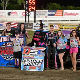 Conn outsmarts competition on way to USL victory at Creek County Speedway