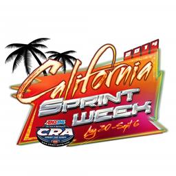 3 “CALIFORNIA SPRINT WEEK” FINALES THIS WEEK