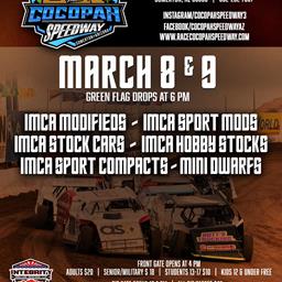 Speedway Motors IMCA Weekly Racing Series back in action March 8th and 9th