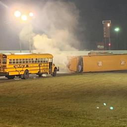 School Bus Figure 8&#39;s and  Destruction cap off Spectacular 2021 Season at Corrigan Oil Speedway September 10th!
