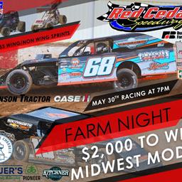 Red Cedar Speedway Gears Up for Huge Farm Night with $2,000 to Win Wissota Midwest Mods