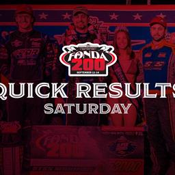 FONDA SPEEDWAY QUICK RESULTS 9/14/2024 THE FONDA 200