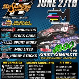 Races On As Scheduled for June 27, 2025