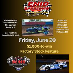 Kwik &amp; Klean Twister Nationals, Sooner Late Models highlight Friday Night