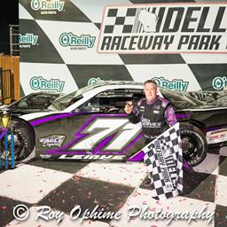 LEMKE WINS THRILLER IN 602 OUTLAW LATE MODEL SPLASH