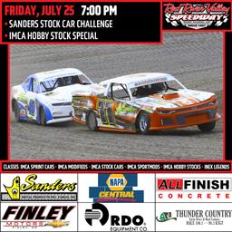 NEXT RACE: Friday, July 25 – Sanders Stock Car Challenge | IMCA Hobby Stock Special