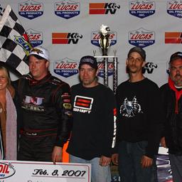 Shannon Babb the Best in Lucas Oil Late Model Dirt Series Action at East Bay Raceway