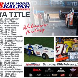 THE WA LATE MODEL TITLE BY THE STATS!
