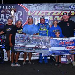 Fairbury Speedway (Fairbury, IL) – World of Outlaws Real American Beer Late Model Series – Prairie Dirt Classic – July 25th-26th, 2025. (Josh James Artwork)