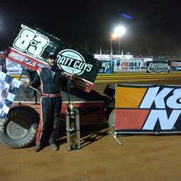 Mark Ruel, Jr. claims USCS Georgia State Sprint Car Championship Race at Lavonia Speedway.