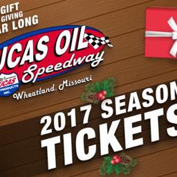 Perfect Christmas gift? Lucas Oil Speedway 2017 passes available