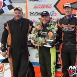 TOMMY KRAWCZYK &amp; JAKE LUTZ WITH PRESQUE ISLE DOWNS &amp; CASINO RACE OF CHAMPIONS WEEKEND WINS