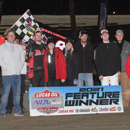 Hinton, Flud and Rueschenberg Capture Lucas Oil NOW600 Series Triumphs at Creek County Speedway